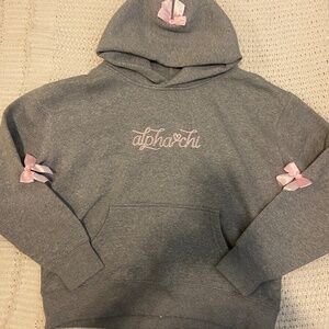 Alpha Chi Omega Bow Hoodie